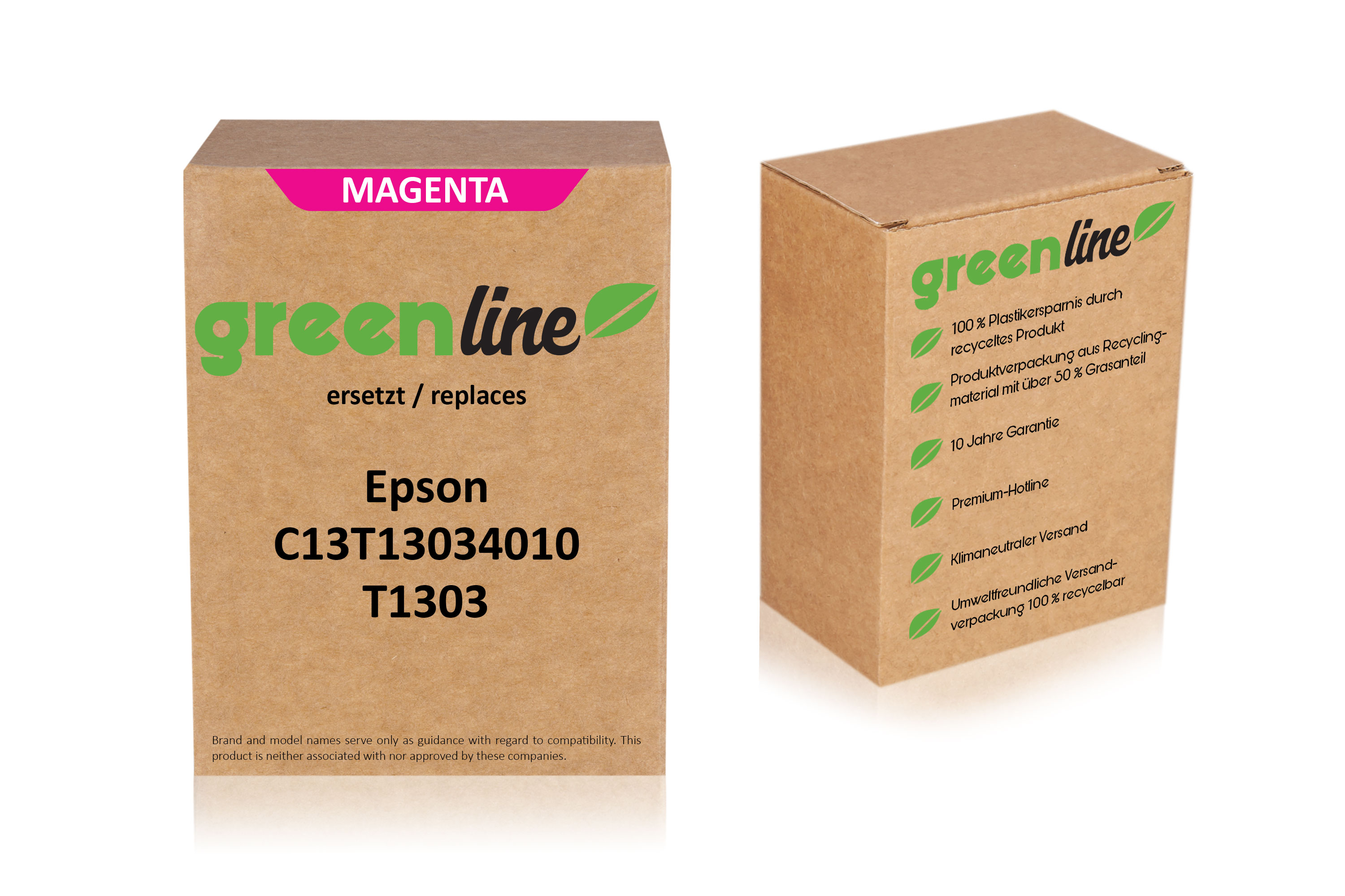 greenline ersetzt Epson C13T13034010 / T1303 Tintenpatrone, magenta