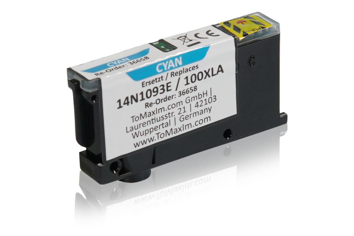 Kompatibel zu Lexmark 14N1093E / 100XLA Tintenpatrone, cyan