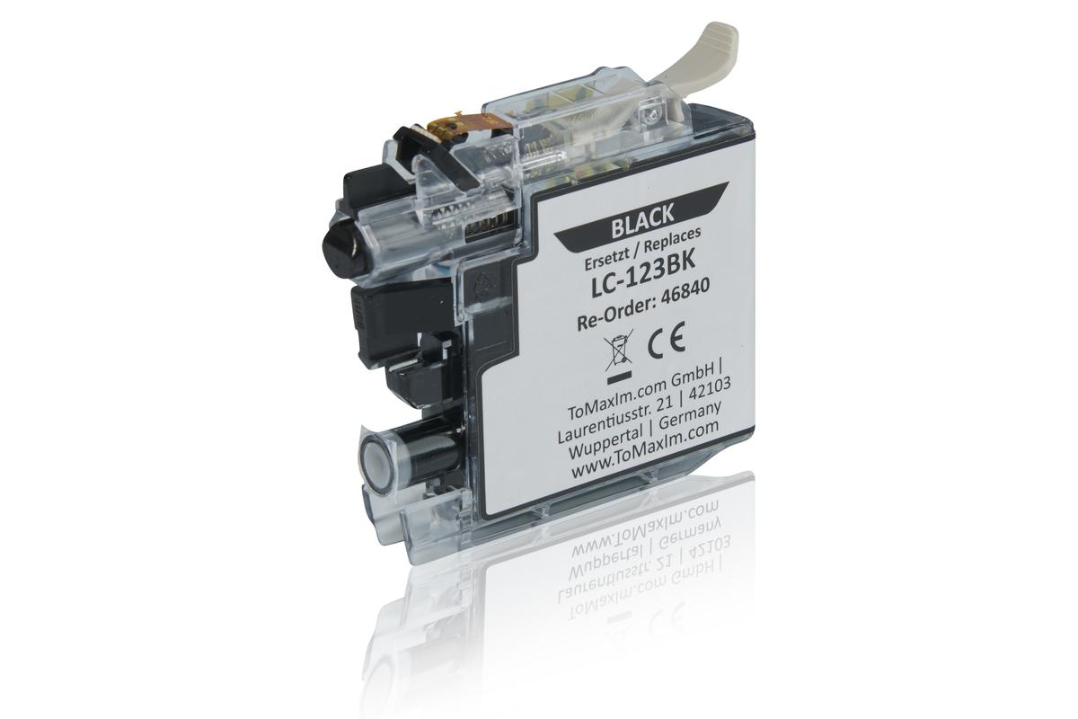 Kompatibel zu Brother LC-123BK Tintenpatrone, schwarz