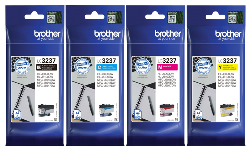 Original Brother Patronen LC-3237 Set