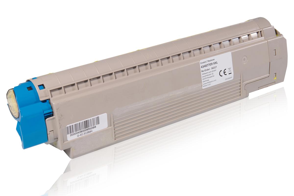 Kompatibel zu OKI 43487709 / C8600 Tonerkartusche, gelb