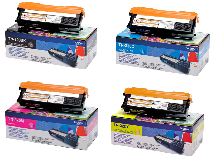 Original Brother Toner TN-320 Set Mehrfarbig