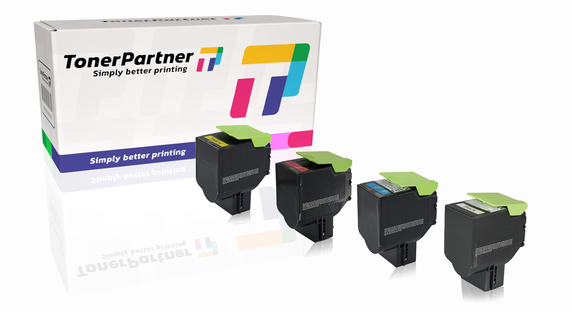 Multipack kompatibel zu Lexmark 78C2XK0 enthält 4x Tonerkartusche