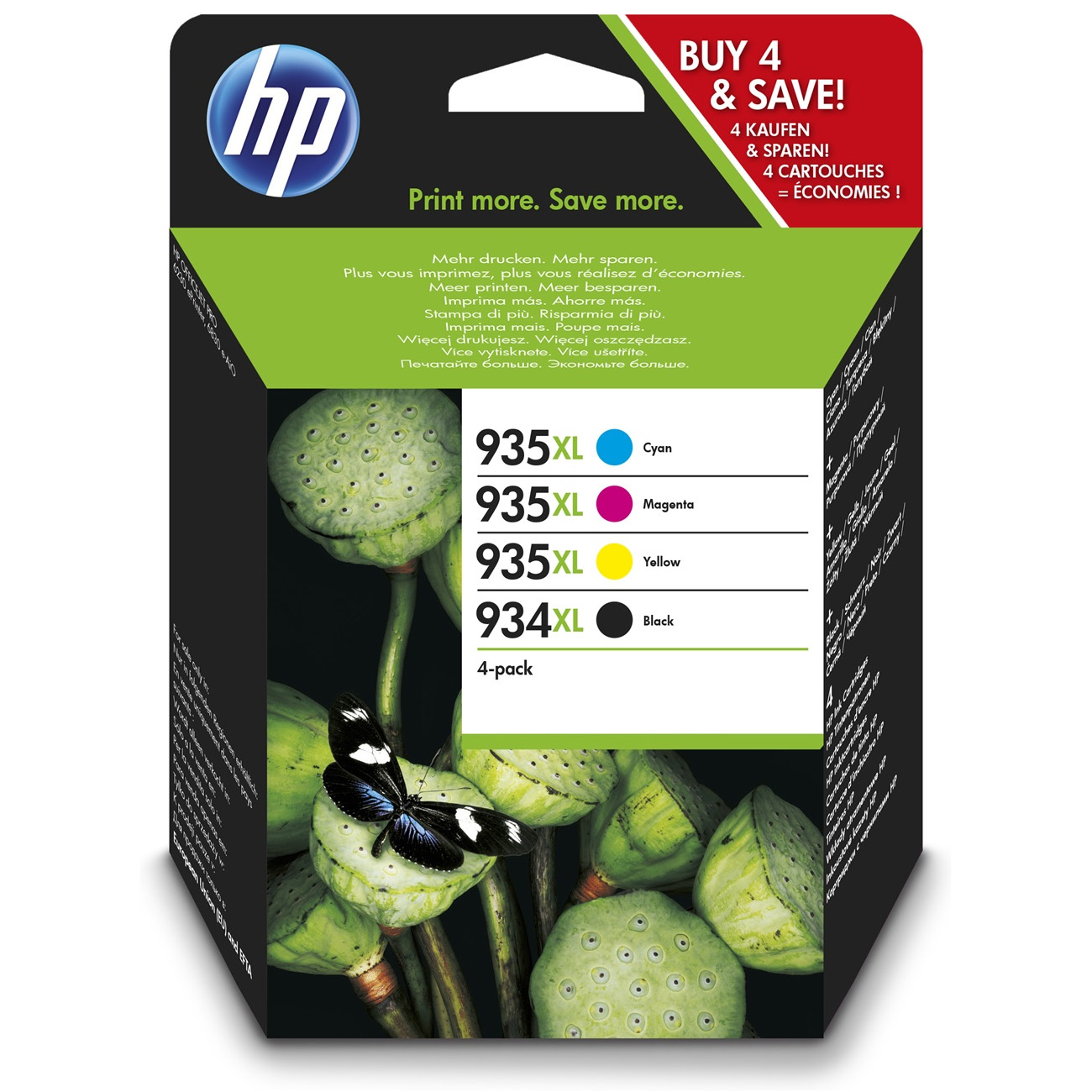 Original HP X4E14AE / 934XL935XL Tintenpatrone MultiPack