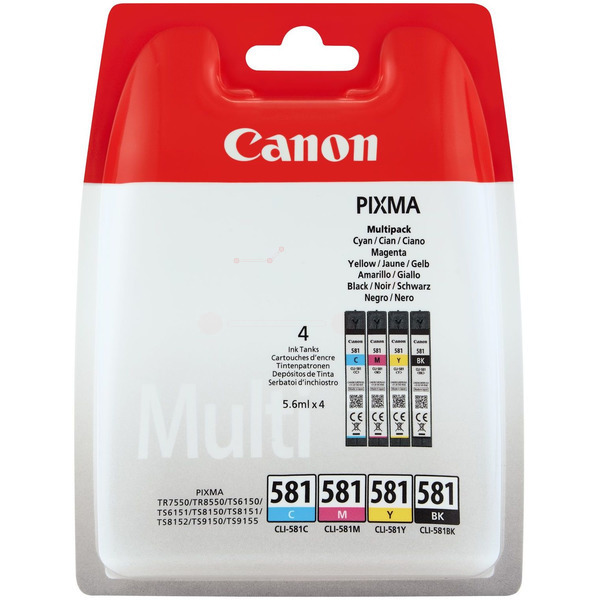 Original Canon 2103C007 / CLI581 Tintenpatrone Multipack