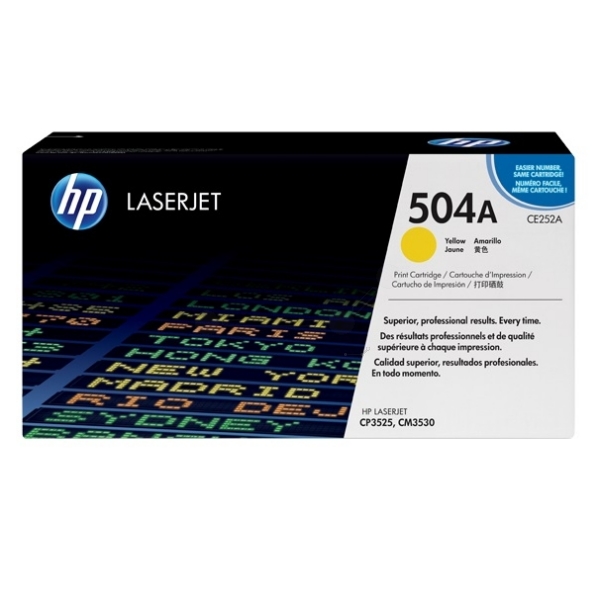 Original HP CE252A / 504A Toner gelb