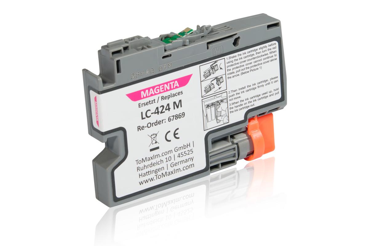 Kompatibel zu Brother LC-424M Tintenpatrone, magenta