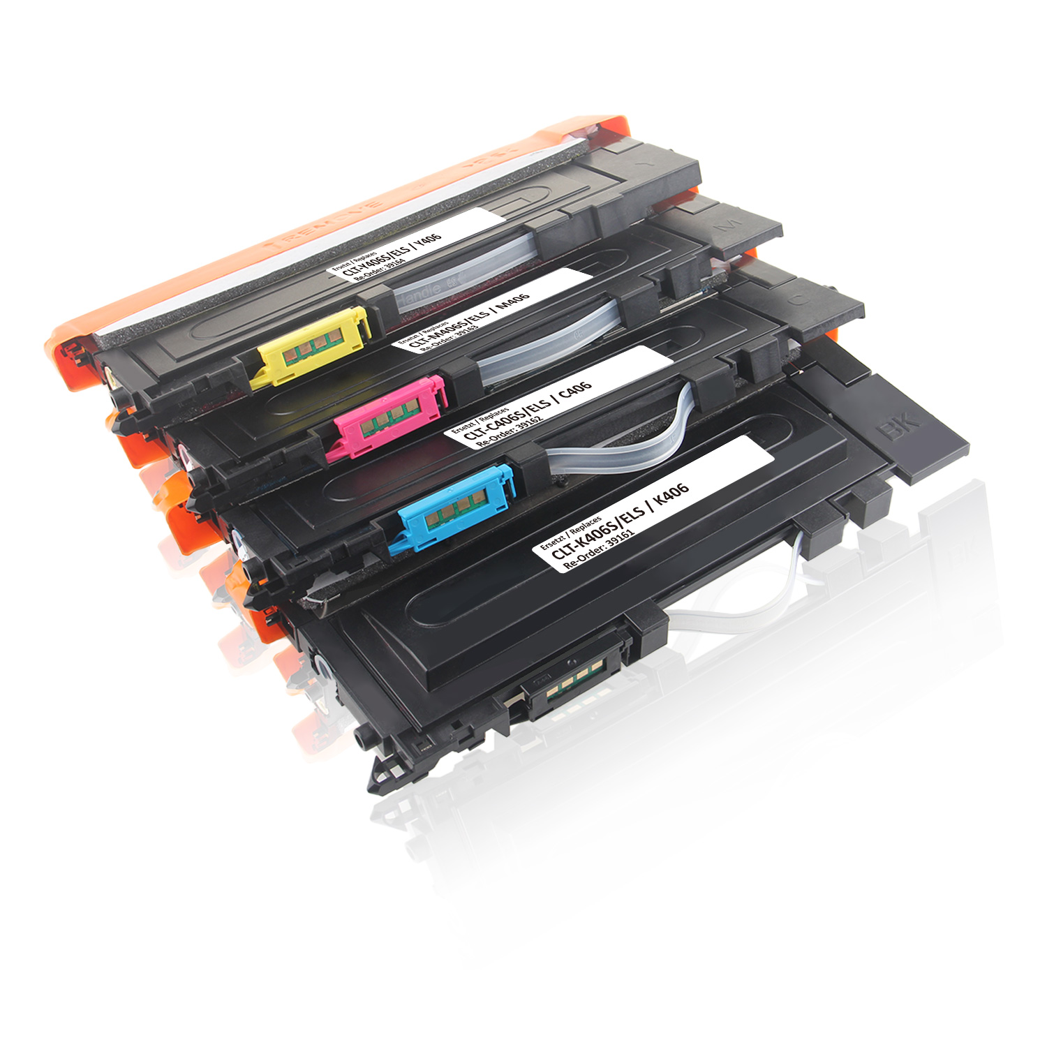 Multipack kompatibel zu Samsung / HP CLT-P406C/ELS / C406 enthält 4x Tonerkartusche