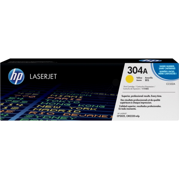 Original HP CC532A / 304A Toner gelb