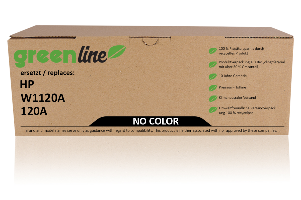 greenline ersetzt HP W 1120A / 120A Trommel, farblos