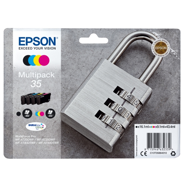 Original Epson C13T35864010 / 35 Tintenpatrone Multipack