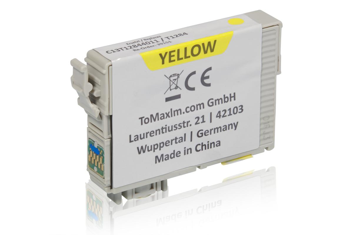 Kompatibel zu Epson C13T12844011 / T1284 XL Tintenpatrone, gelb