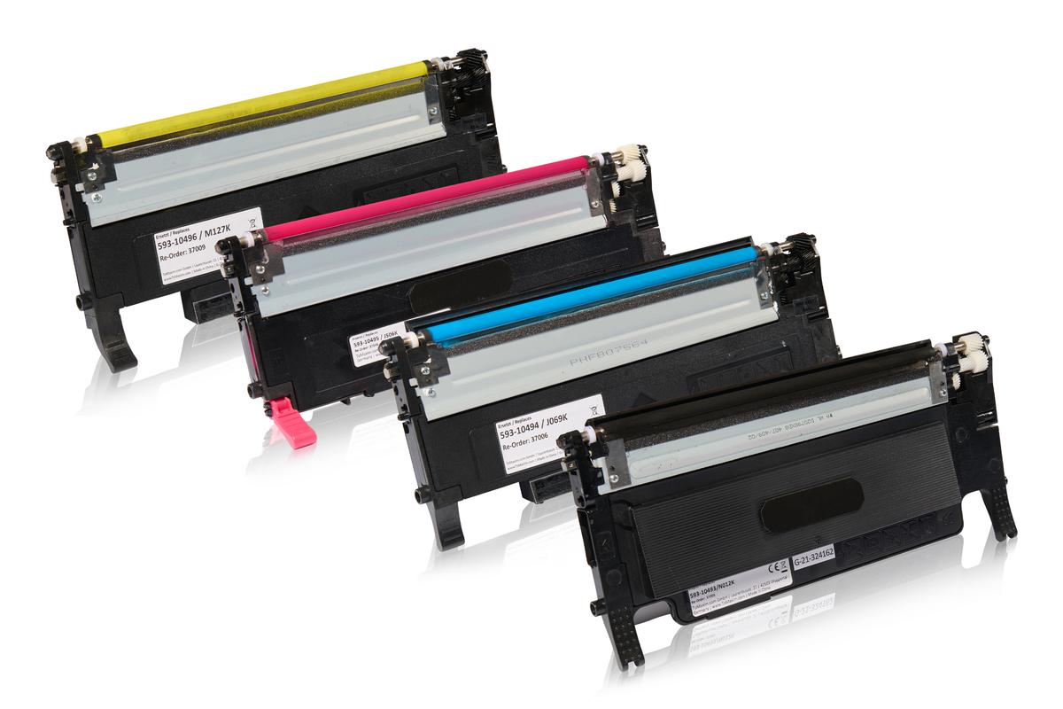 Multipack kompatibel zu Dell 593-10493 / N012K enthält 1xBK, 1xC, 1xM, 1xY