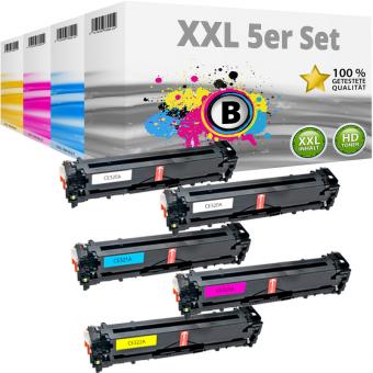 Multipack kompatibel zu HP 128A / CE32X enthält 5x Tonerkartusche