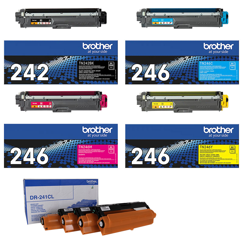 Original Brother Toner TN-242/246 + DR-241 Trommel