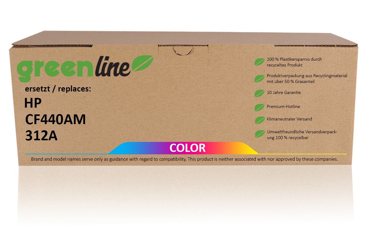 greenline ersetzt HP CF 440 AM / 312A Tonerkartusche, Multipack