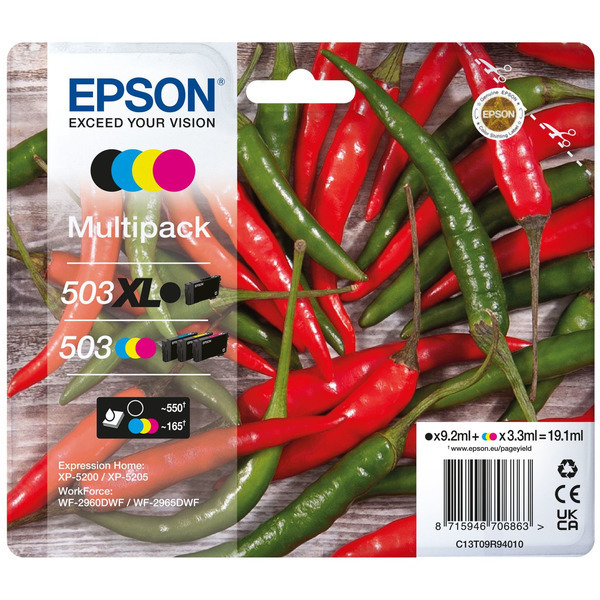 Original Epson C13T09R94010 / 503XL503 Tintenpatrone Multipack
