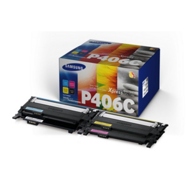 Original Samsung / HP SU375A / CLTP406C Toner MultiPack