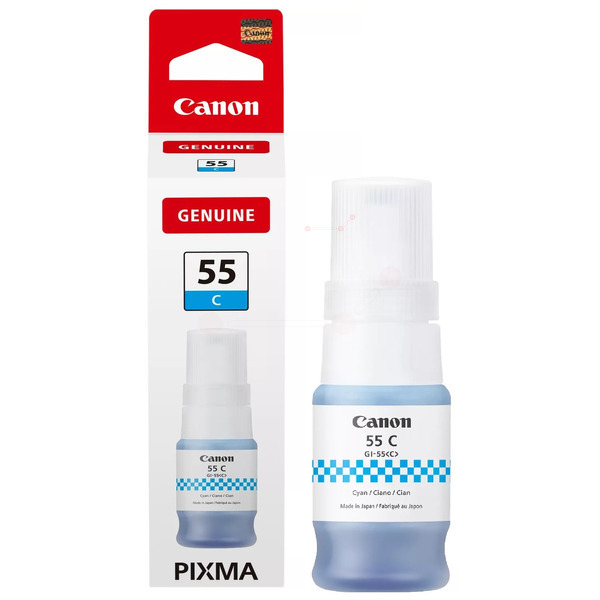 Original Canon 6289C001 / GI55C Tintenflasche cyan