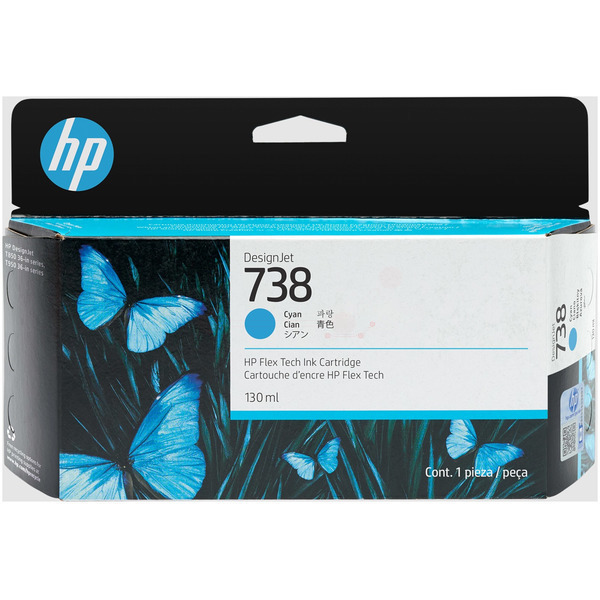 Original HP 498N5A / 738 Tintenpatrone cyan