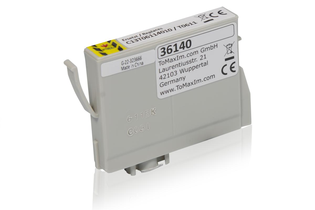 Kompatibel zu Epson C13T06114010 / T0611 Tintenpatrone, schwarz