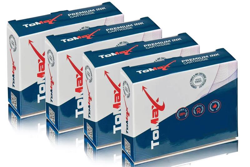 ToMax Multipack ersetzt HP L0SxxAE / 973X enthält 4x Tintenpatrone