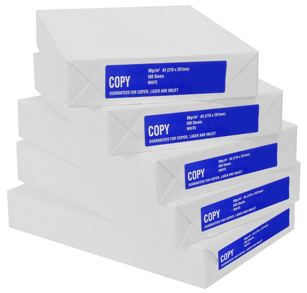 TECNO SPEED Vorteilspack 5x Kopierpapier / Druckerpapier, 2.500 Blatt, DIN A4, 80 g/m², weiß