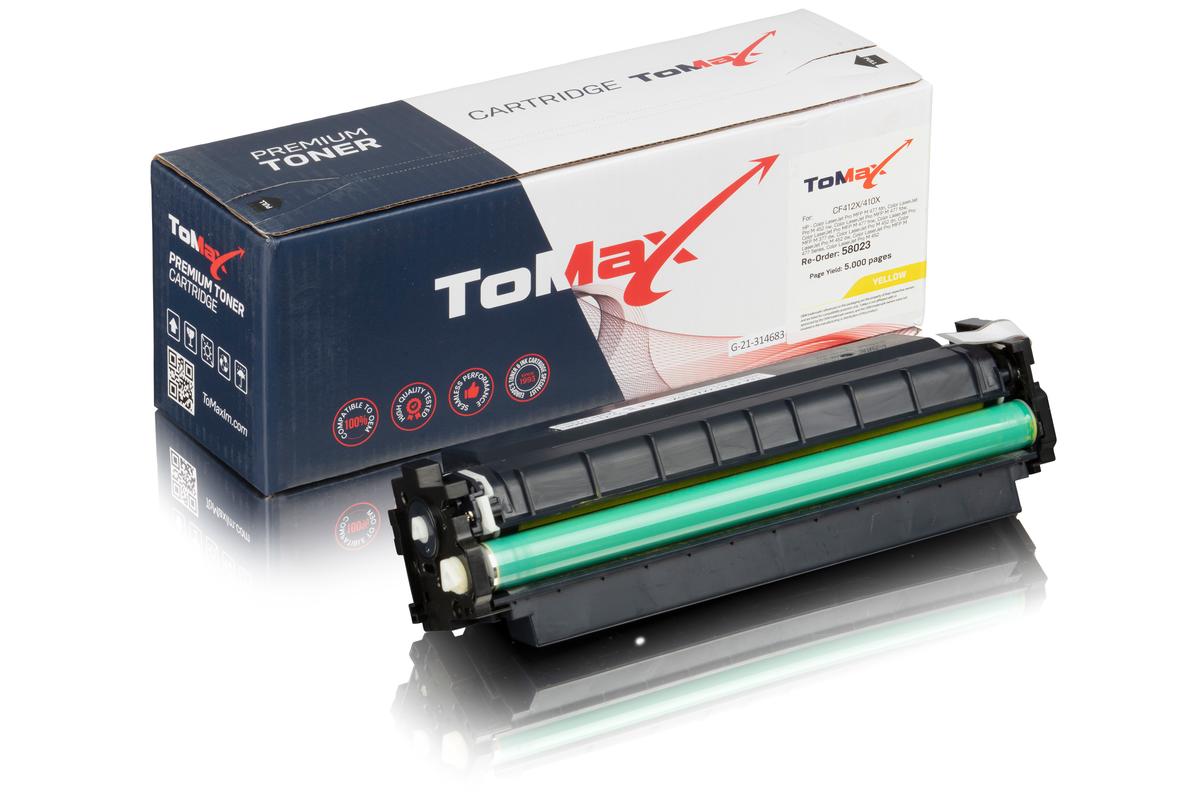 ToMax Premium ersetzt HP CF412X / 410X Toner Gelb