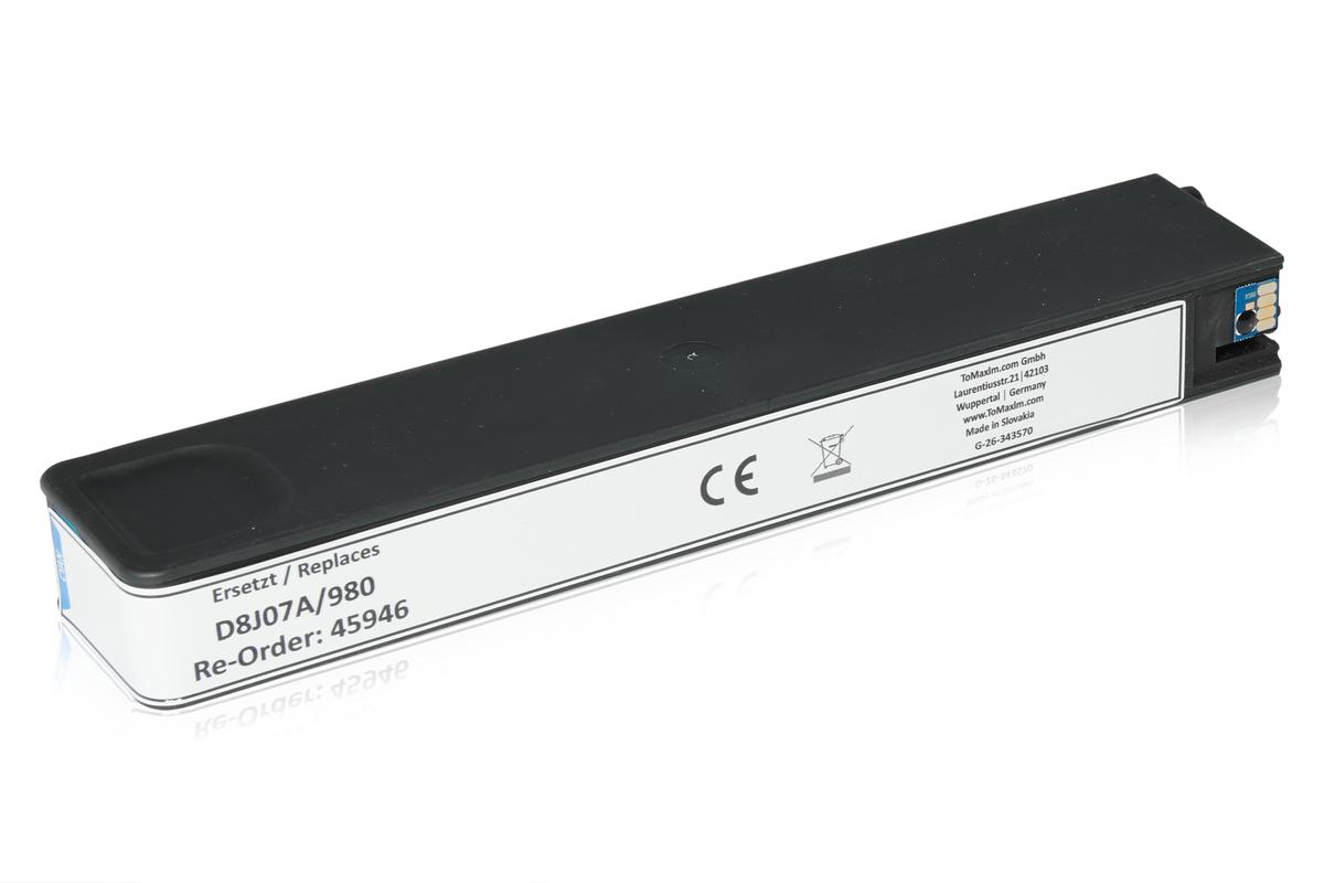 Kompatibel zu HP D8J07A / 980 Tintenpatrone, cyan