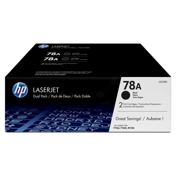 Original HP CE278AD / 78A Toner schwarz