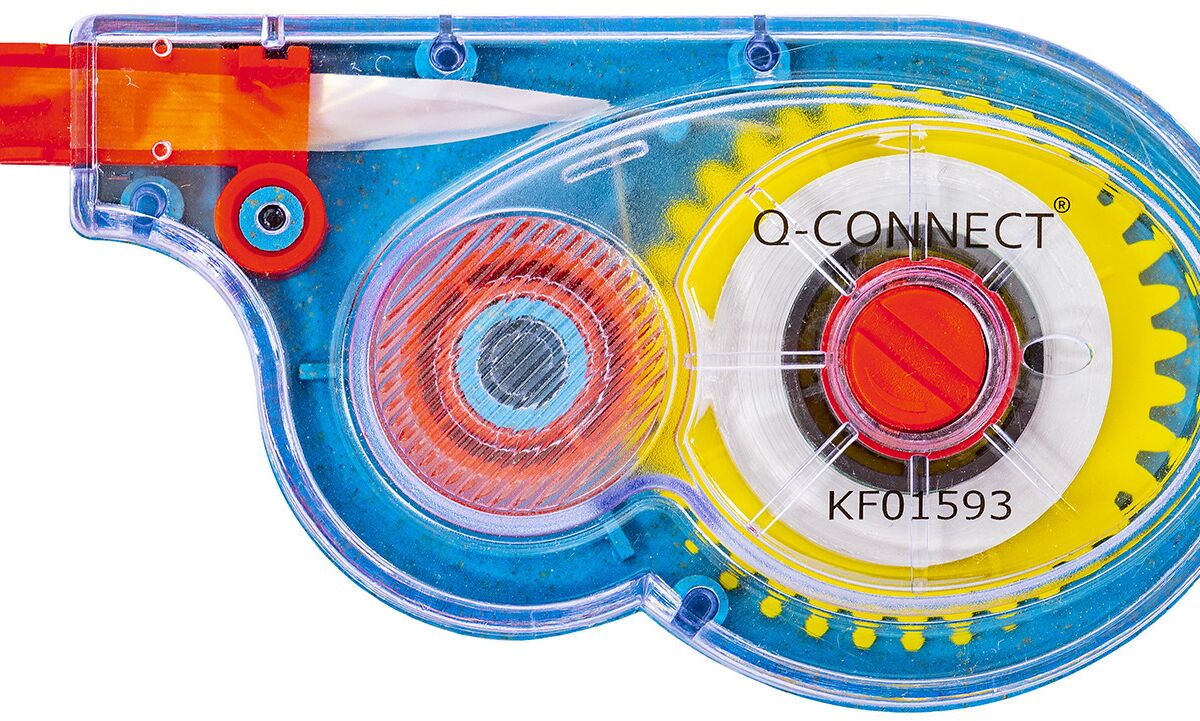 Q-CONNECT Korrekturroller, 5mmx8m, transparent