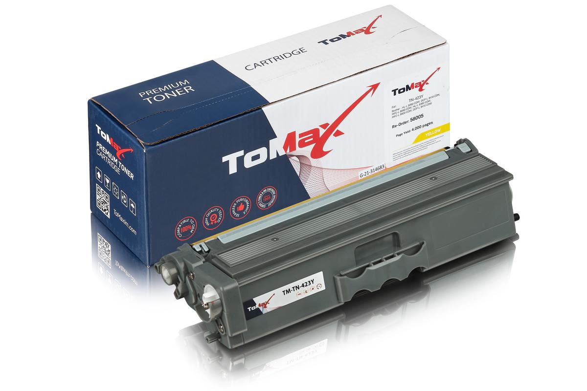 ToMax Premium ersetzt Brother TN-423Y Toner, gelb
