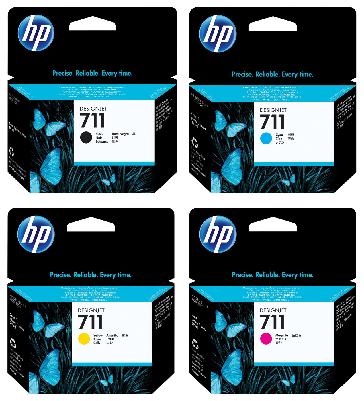 Original HP 711 Tinte Multipack