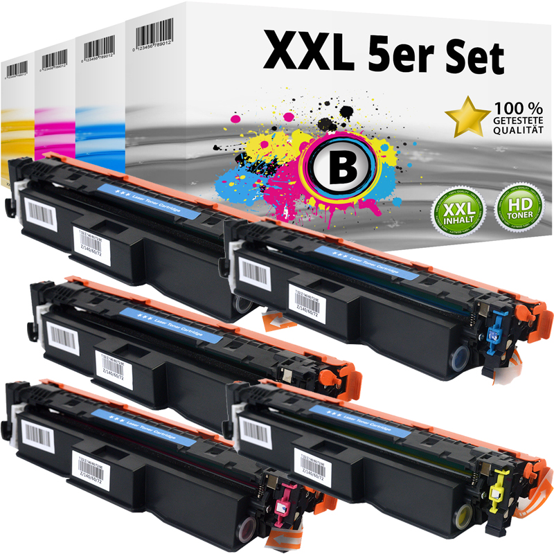 Multipack Kompatibel zu Canon 5098C002 / 069H enthält 5x Tonerkartusche