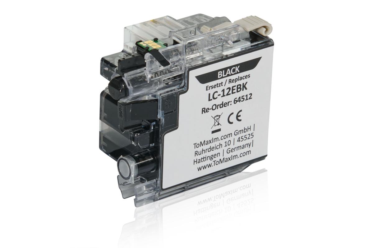 Kompatibel zu Brother LC-12 E BK Tintenpatrone, schwarz