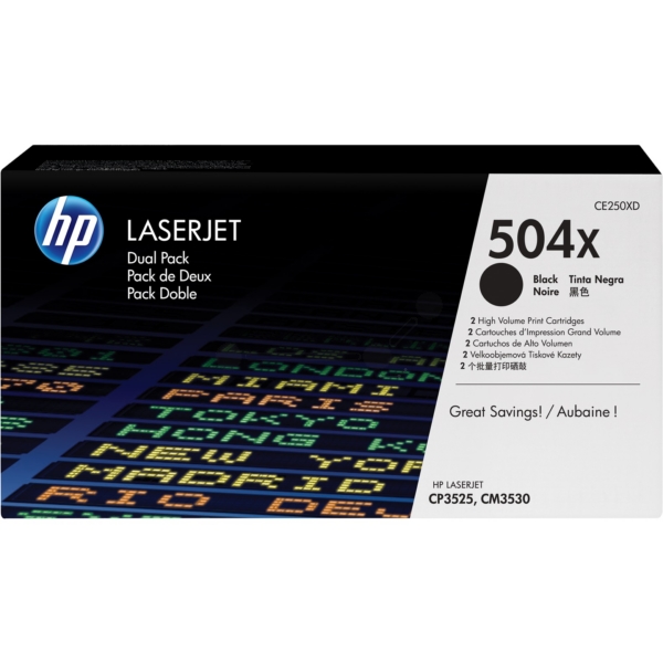 Original HP CE250XD / 504X Toner schwarz