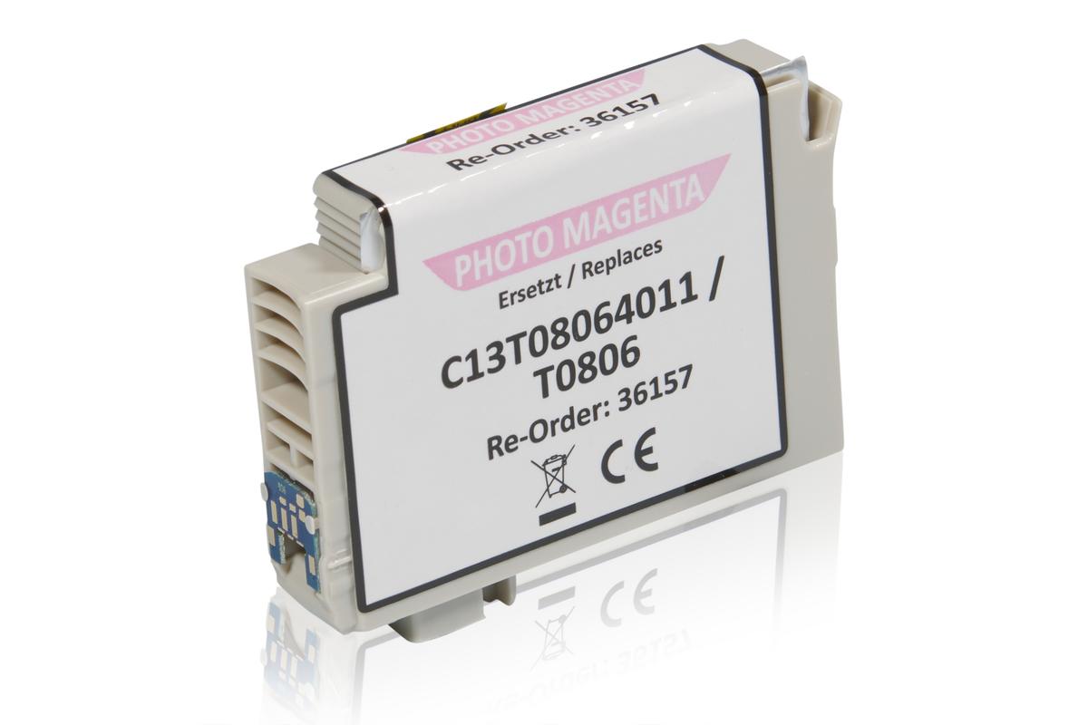 Kompatibel zu Epson C13T08064011 / T0806 Tintenpatrone, light magenta