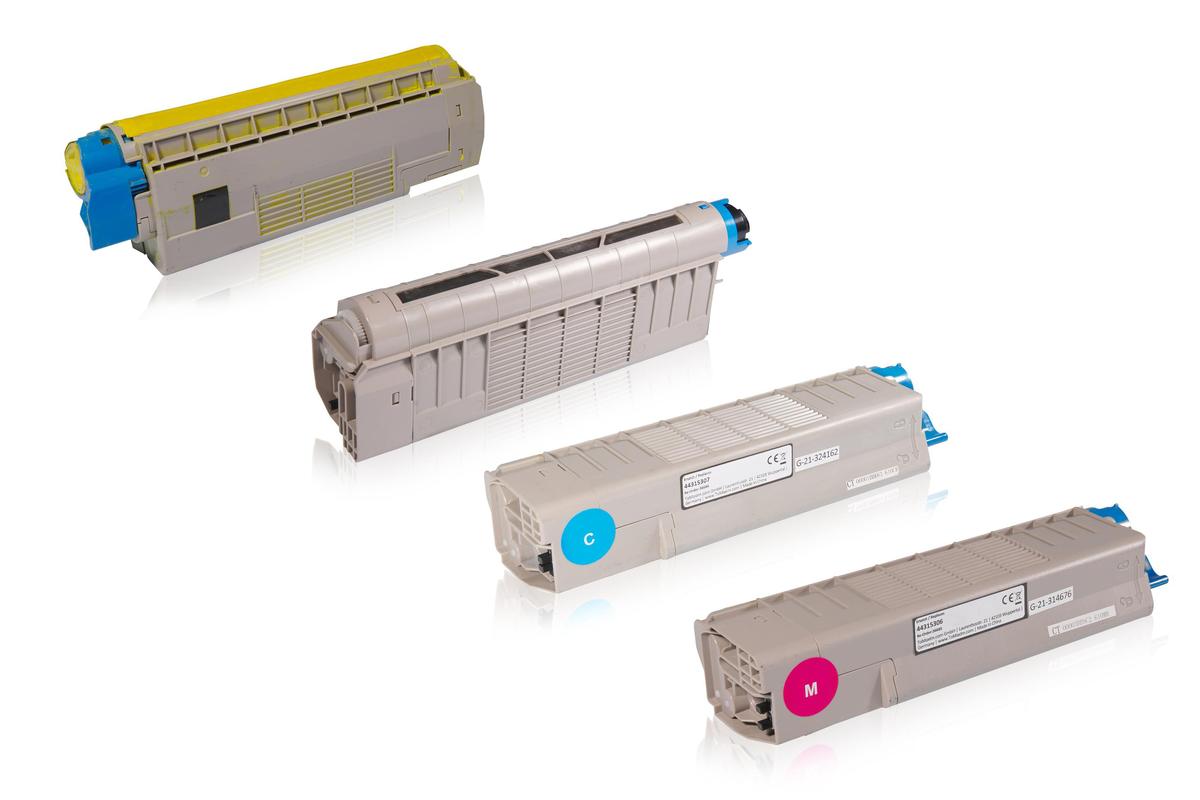 Multipack kompatibel zu OKI 44315308 enthält 4x Tonerkartusche