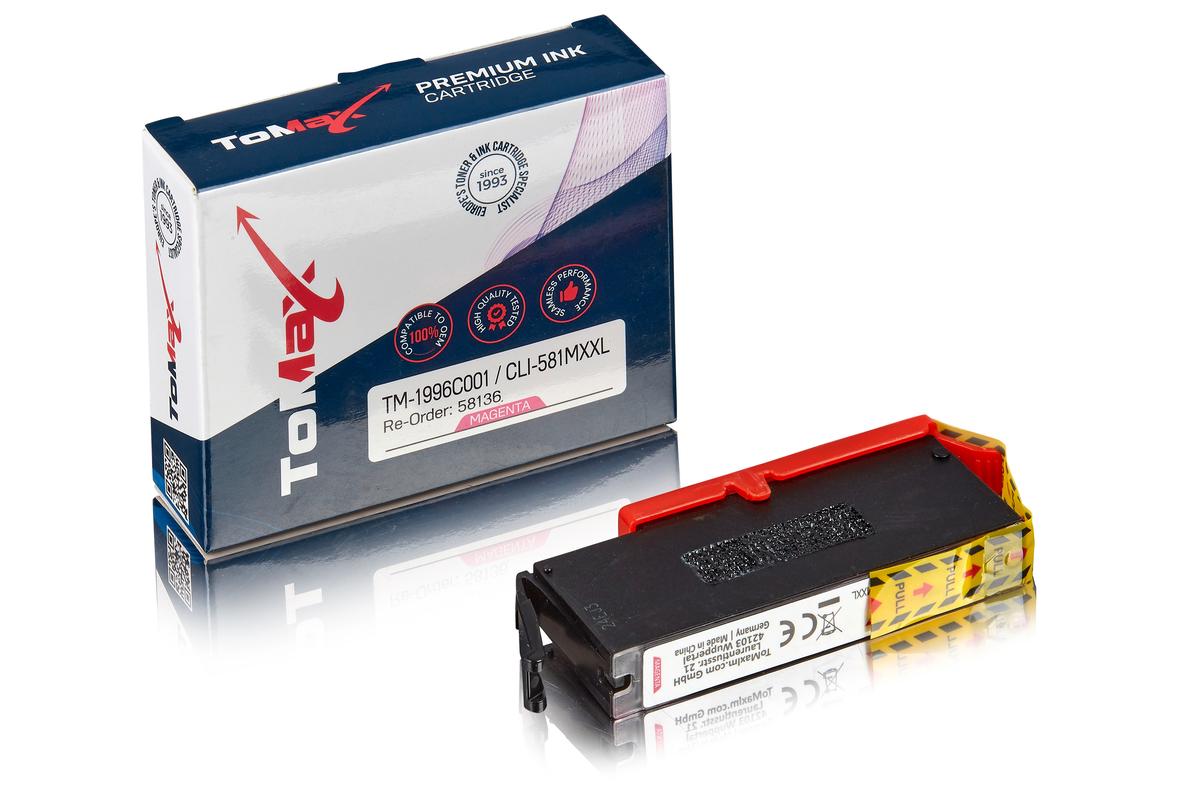 ToMax Premium ersetzt Canon 1996C001 / CLI-581MXXL Tintenpatrone, magenta