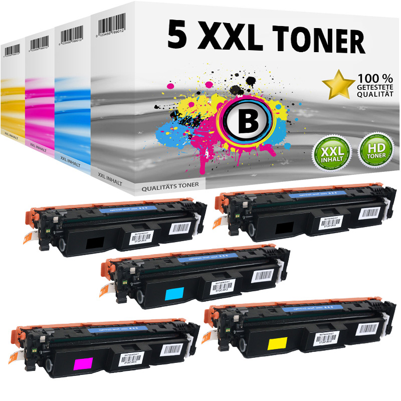 Multipack Kompatibel zu HP W2200X / 220X enthält 5x Toner