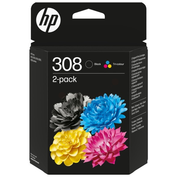 Original HP 6L6S6UE / 308 Druckkopfpatrone Multipack