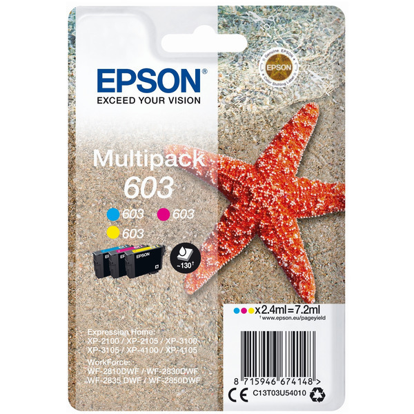 Original Epson C13T03U54010 / 603 Tintenpatrone Multipack
