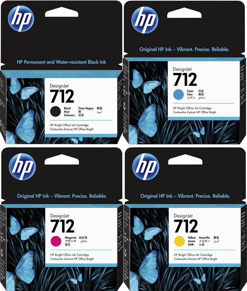 Original HP Patronen 712 4er Set