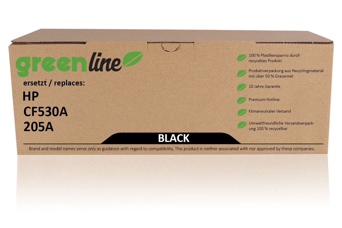 greenline ersetzt HP CF530A / 205A Tonerkartusche, schwarz