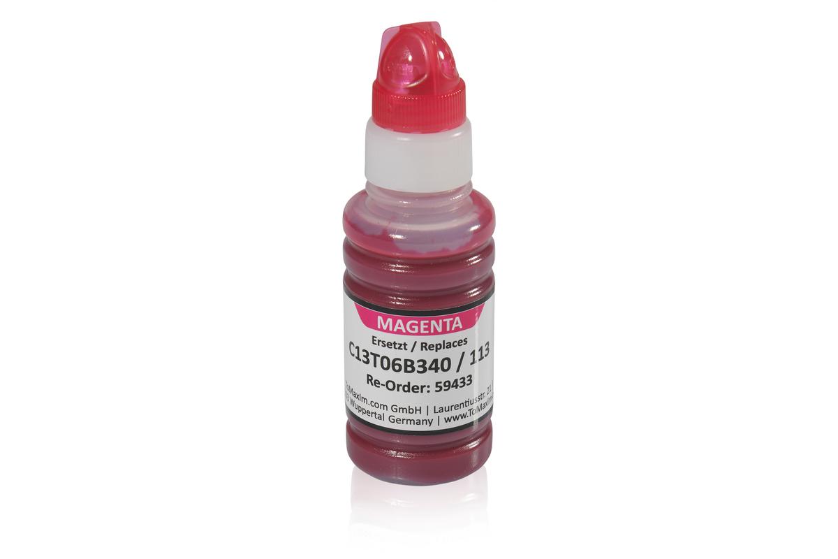 Kompatibel zu Epson C13T06B340 / 113 Tintenflasche, magenta