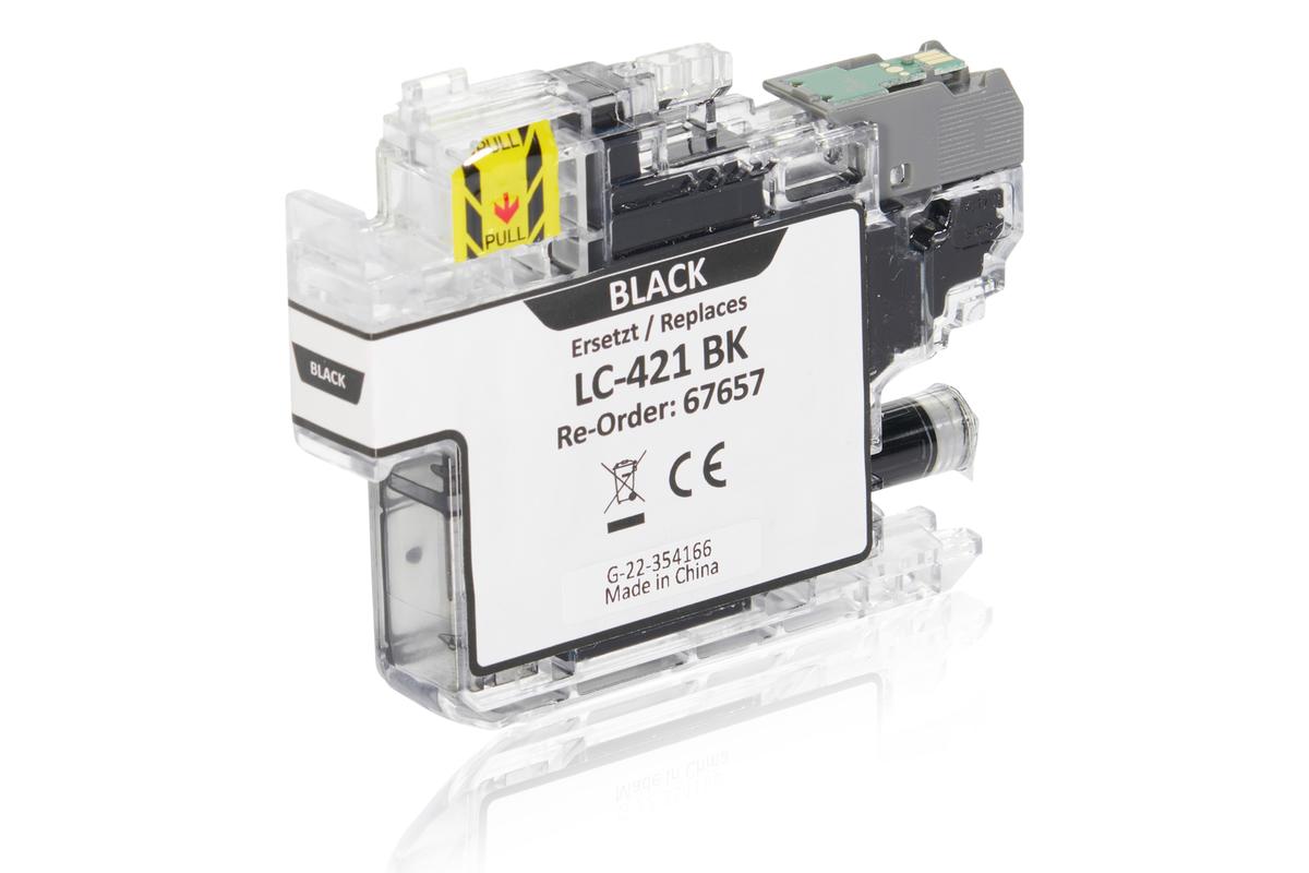 Kompatibel zu Brother LC-421 BK Tintenpatrone, schwarz
