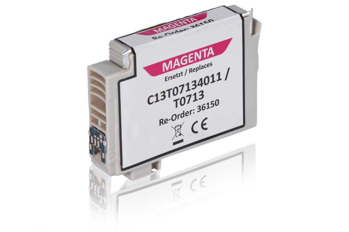 Kompatibel zu Epson C13T07134011 / T0713 Tintenpatrone, magenta