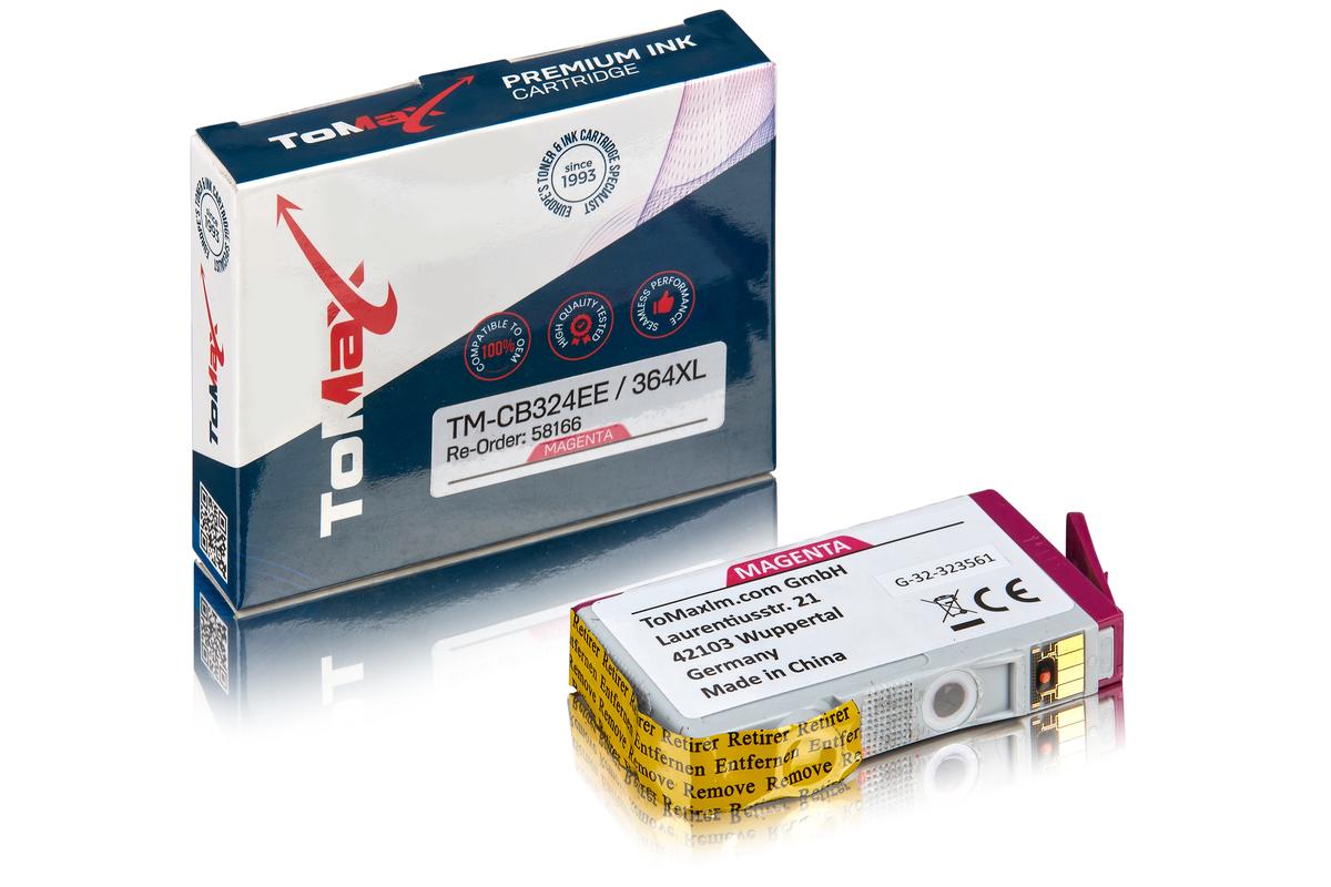 ToMax Premium ersetzt HP CB324EE / 364XL Tintenpatrone Magenta