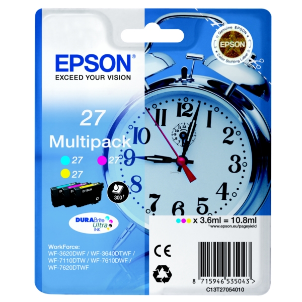 Original Epson C13T27054012 / 27 Tintenpatrone Multipack