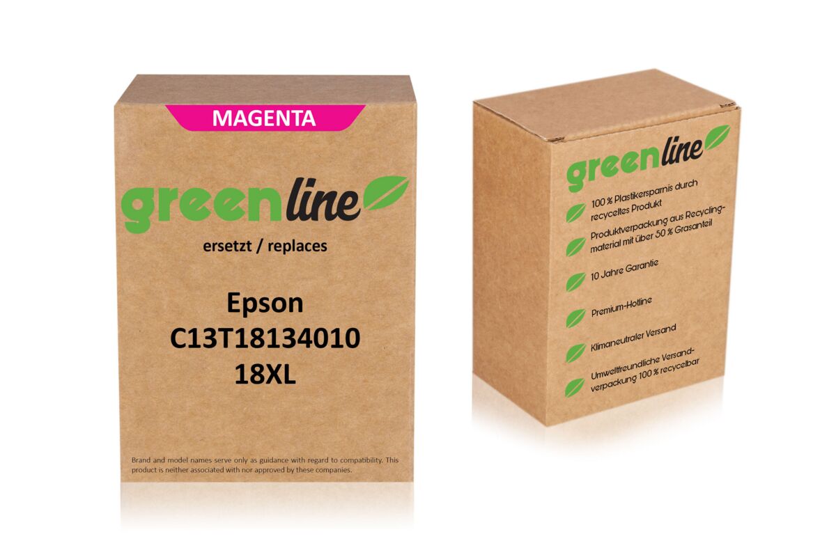 greenline ersetzt Epson C13T18134010 / 18XL Tintenpatrone, magenta